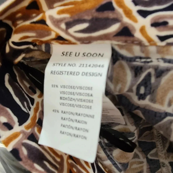 NWT Anthropologie See U Soon Printed Boho Pants 4 - Picture 4 of 6